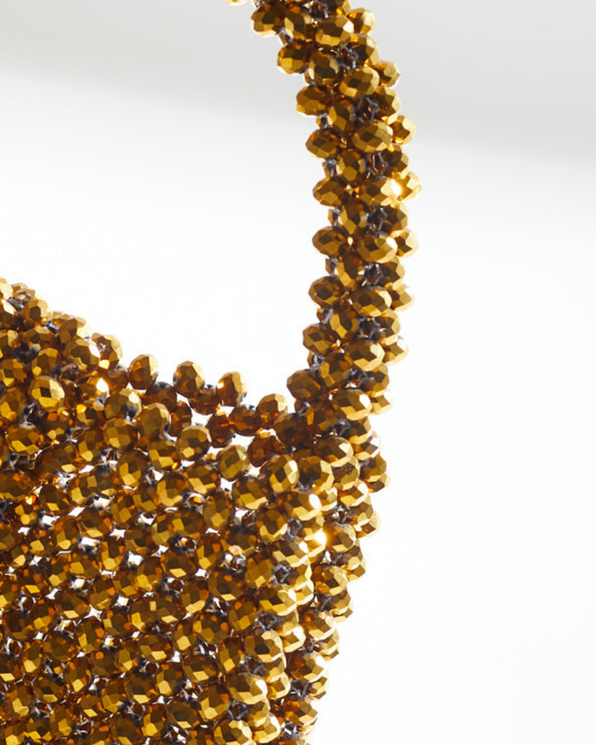 ICON 10" Golden Crystal Beaded Bag