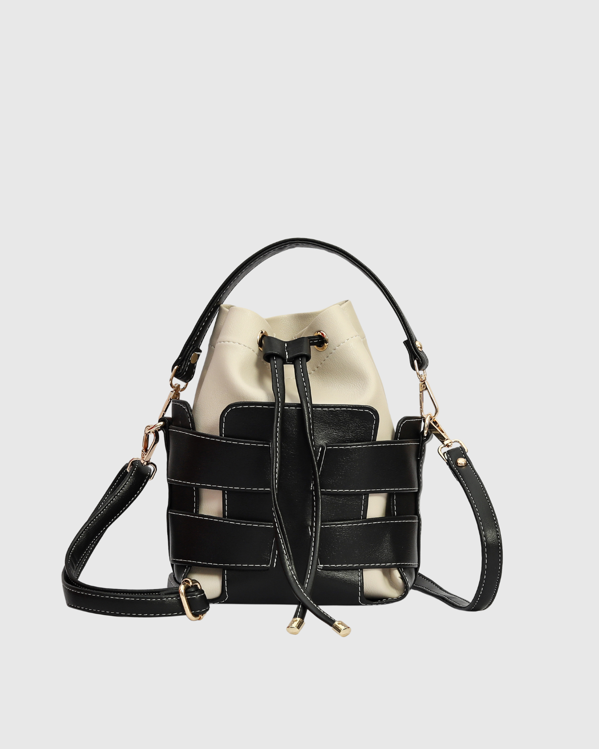 Bare Bucket Crossbody Bag - Black