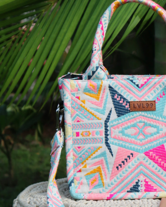 Multicolour Box Tote (SMALL)