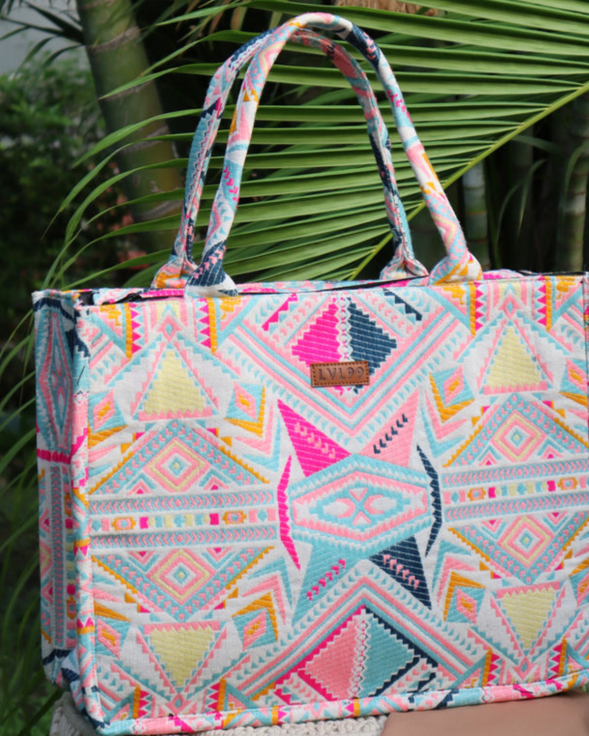 Multicolour Box Tote (MEDIUM)
