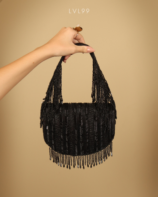 Husn Black Shoulder Bag