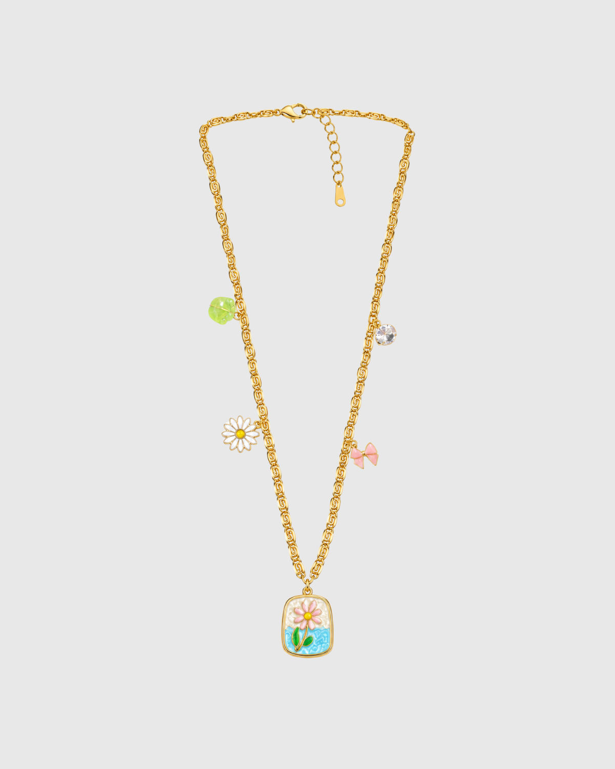 Flower Charm Necklace