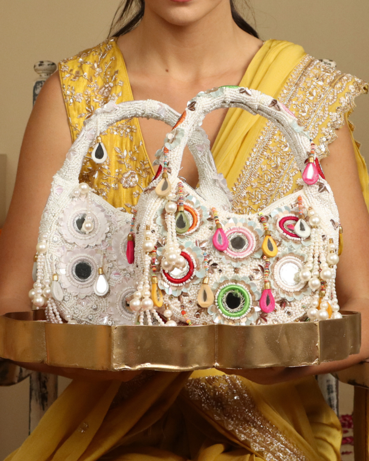 Nakhra Ethnic Handbag with Tassels