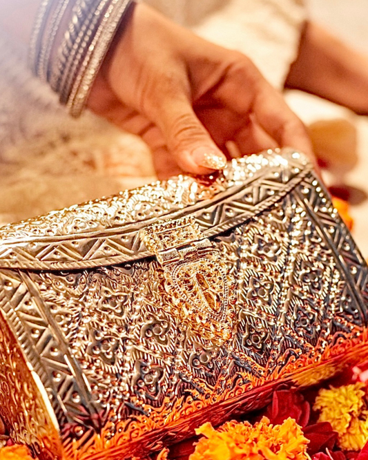 Inayat | Metallic (Brass) Bag