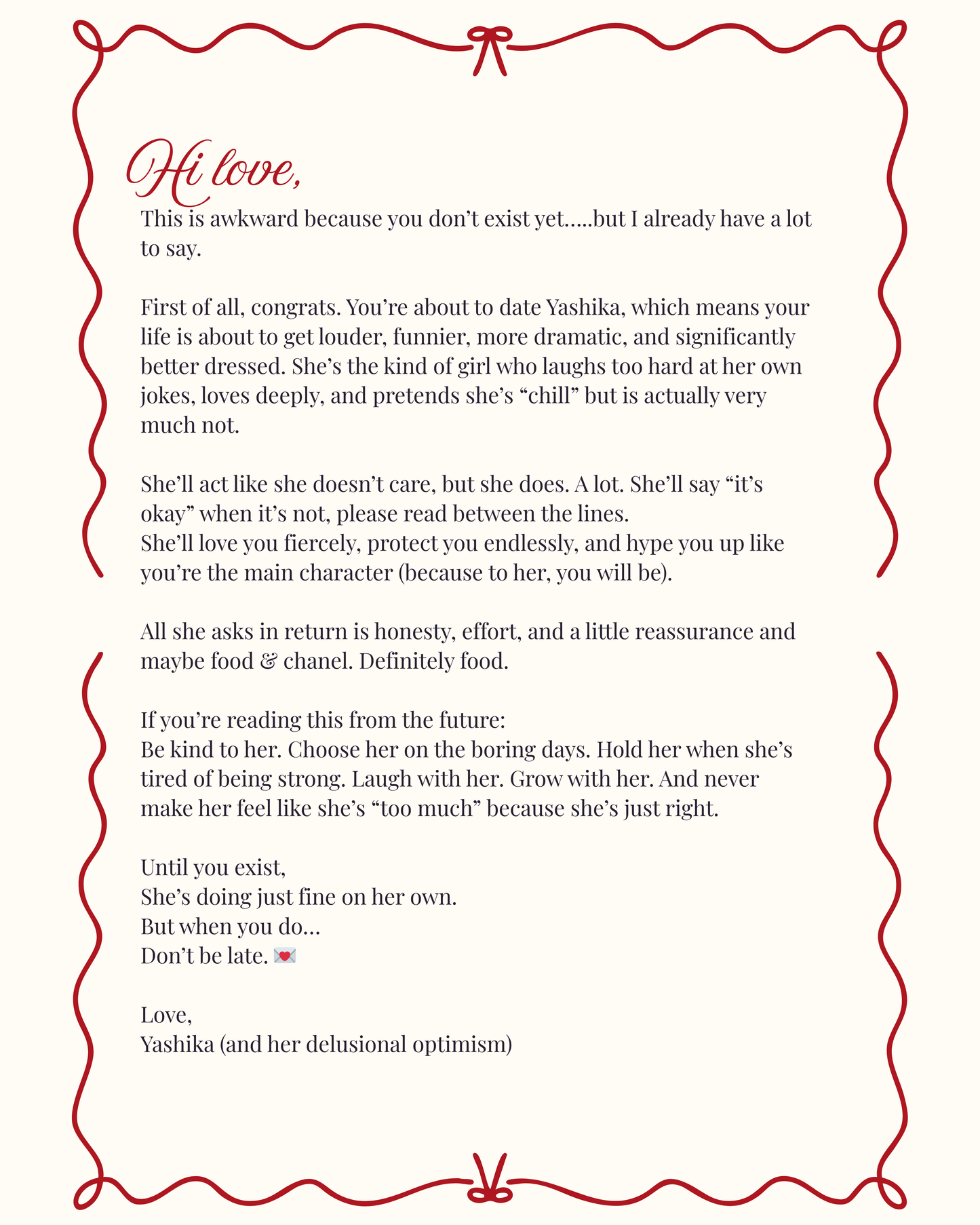 Love Letter Bag Charm