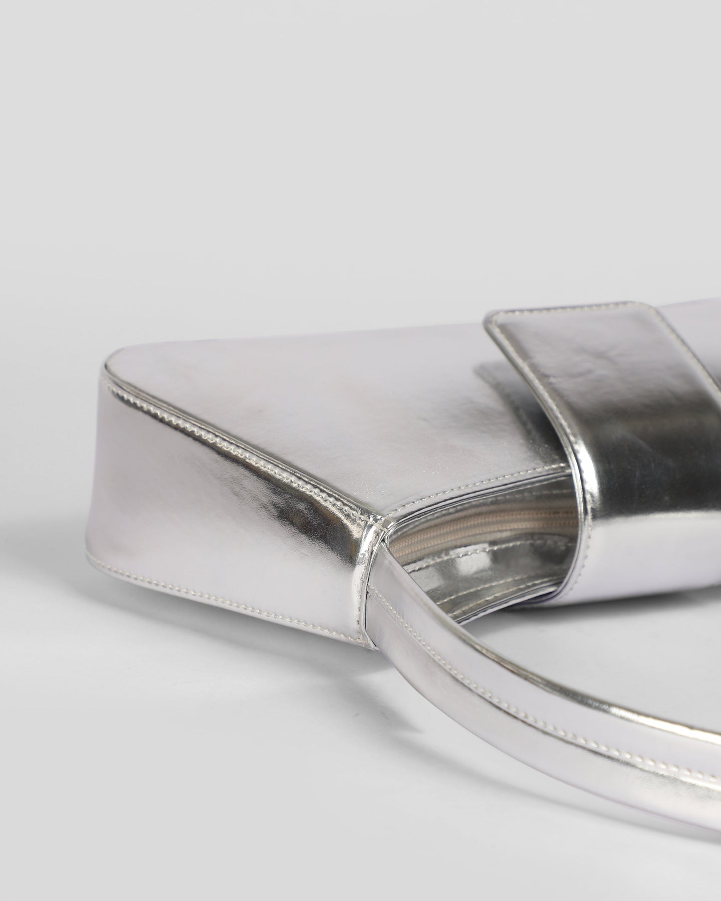 Metallic Silver IT GIRL Baguette