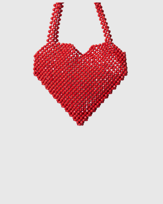 Cupid Heart Shaped Bag - Red