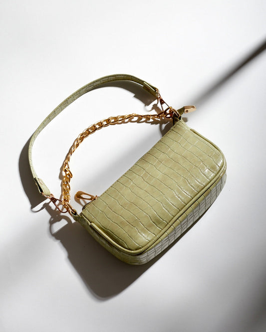 Chain Detail Mini Shoulder Bag