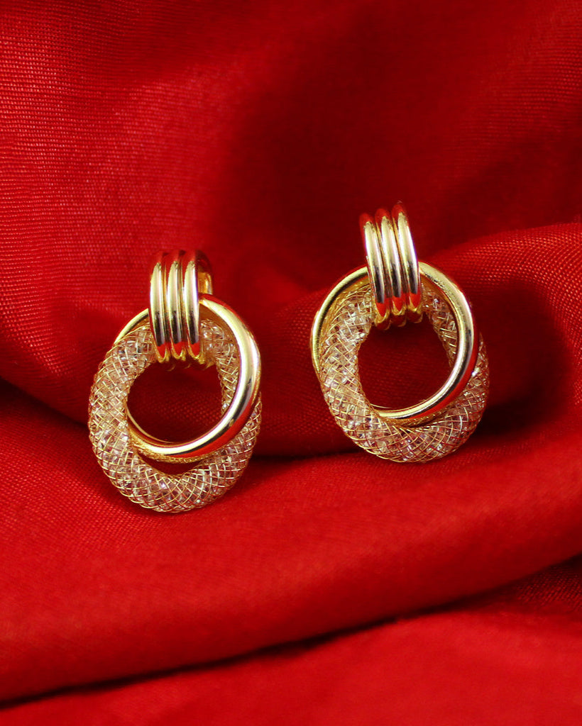 Gold Plated Drop Earrings