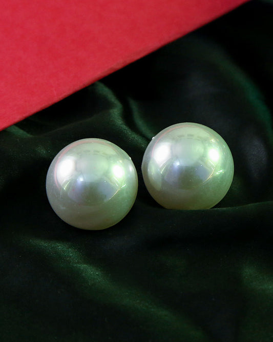 Big Pearl Studd Earrings - 35 mm