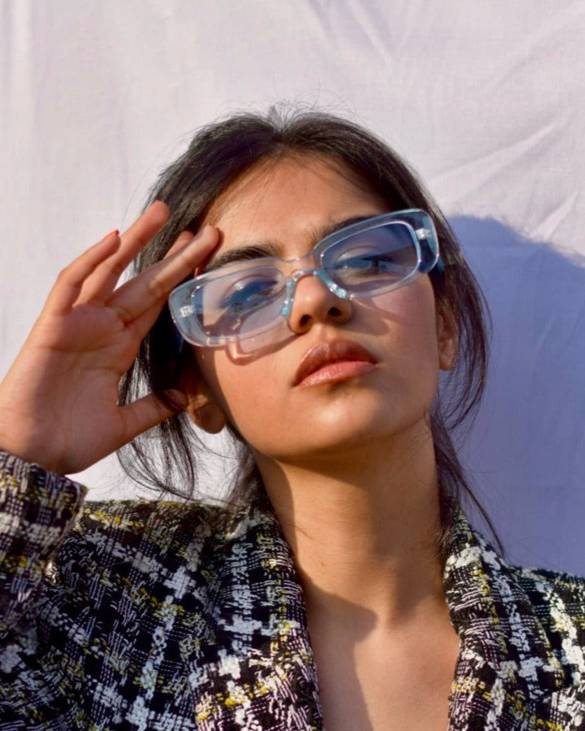 Blue Square Sunglasses