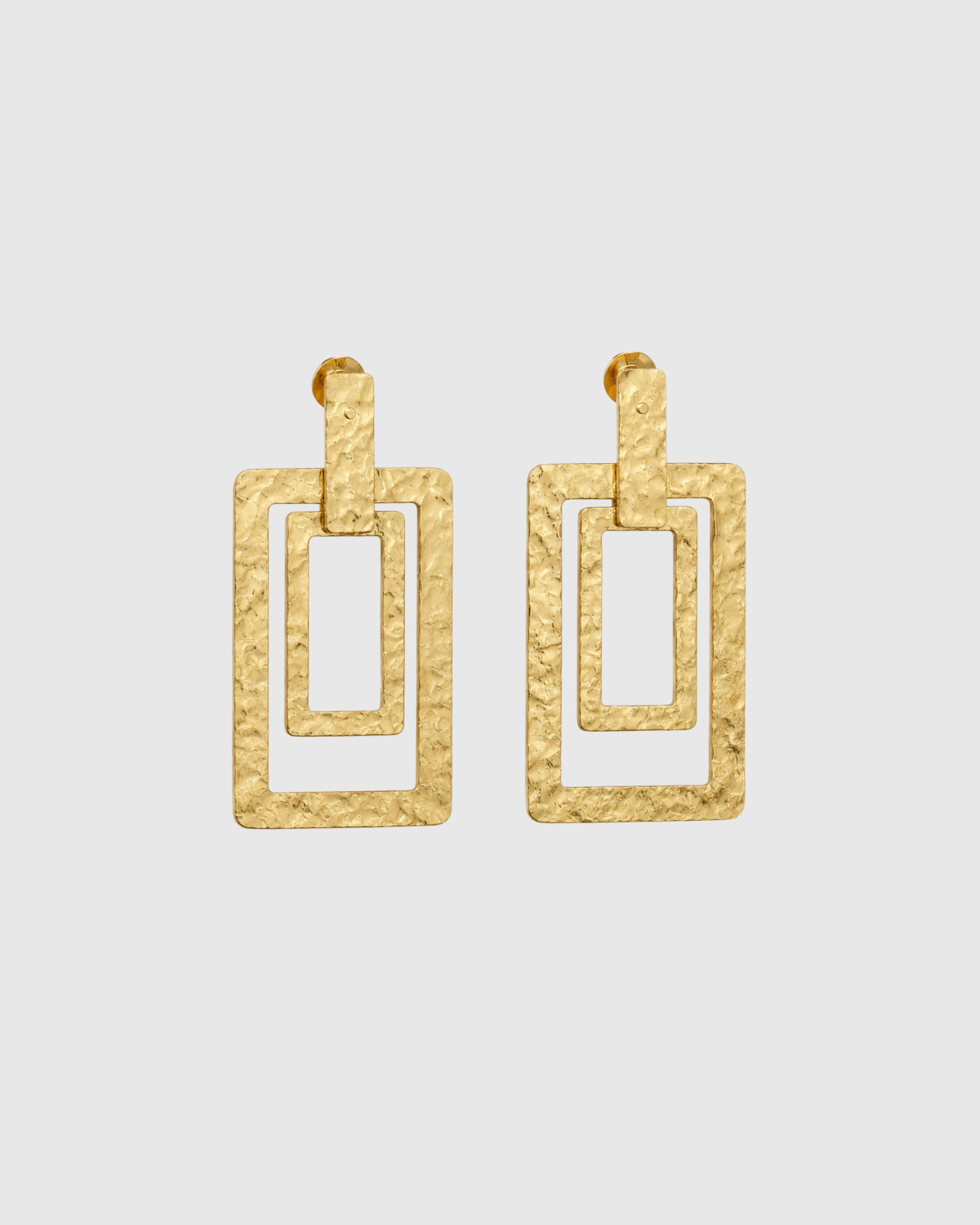 Geometric Brass Earrings