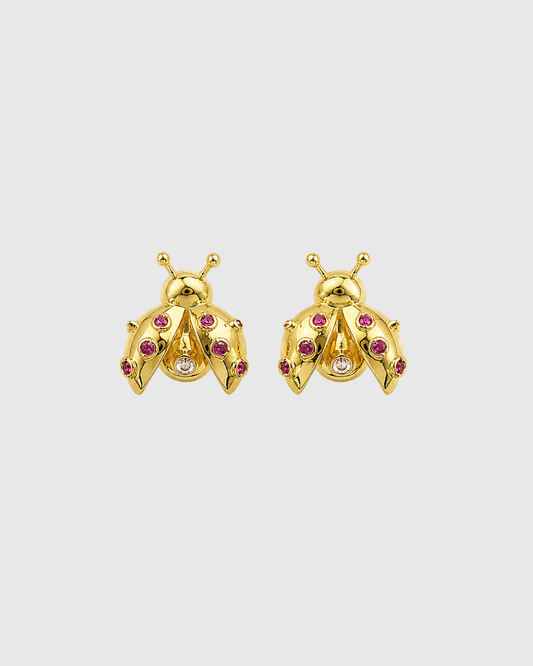 Lady Bug Earrings