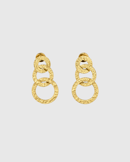 Geometric Brass Earrings