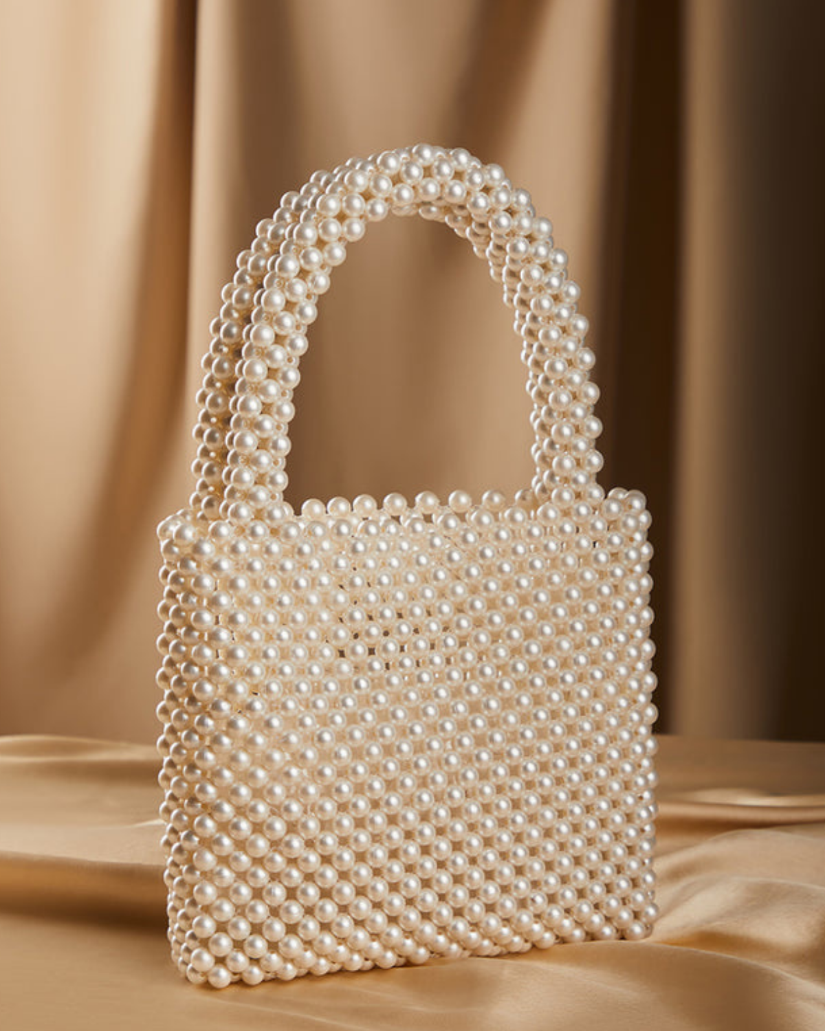 Cream Pearl Handbag