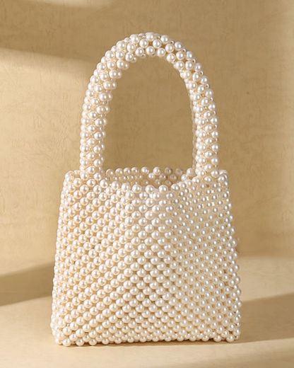 Cream Pearl Handbag