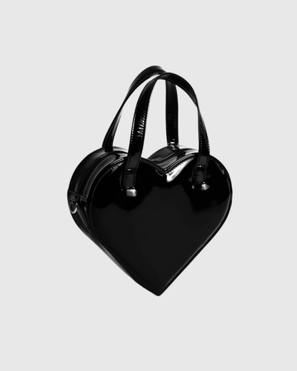 Amore Black Heart Shaped Bag