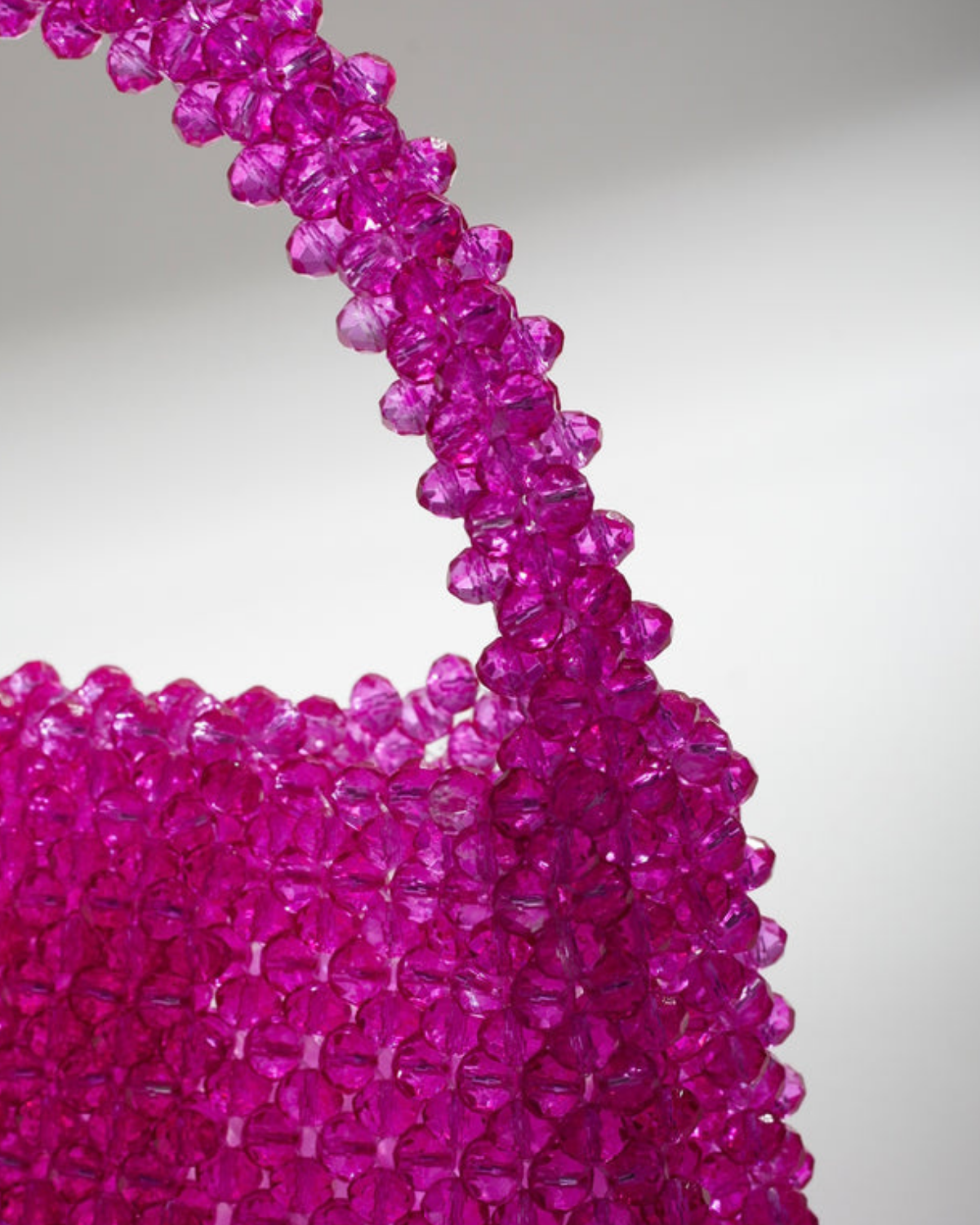 Pink ICON Crystal Beaded Handbag