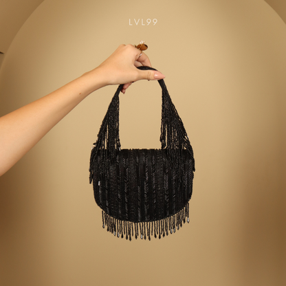 Husn Black Shoulder Bag