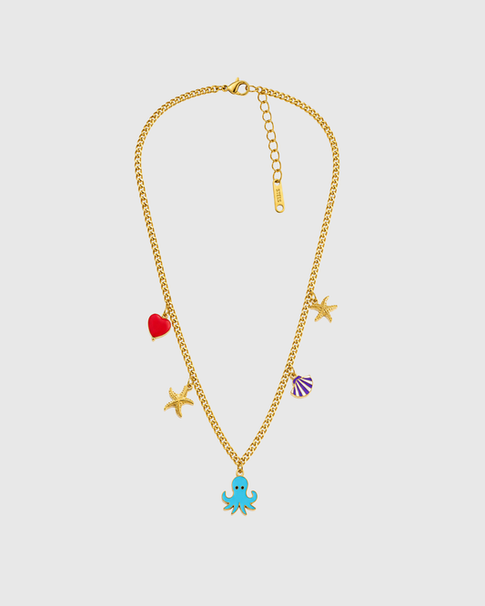 Octopus Charm Necklace