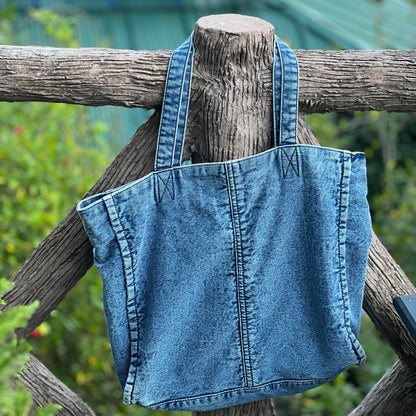 Denim Shopper Tote