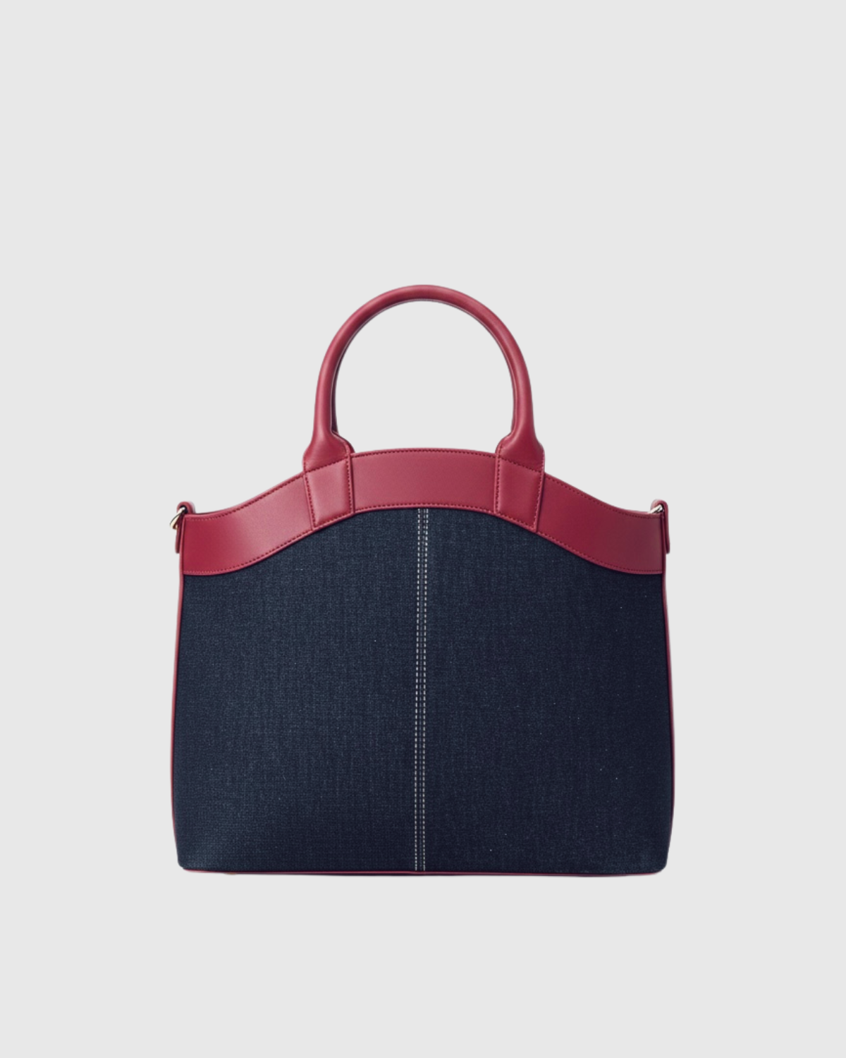 Laptop Bag With Trolley Sleeve- (Denim X Cherry Red)