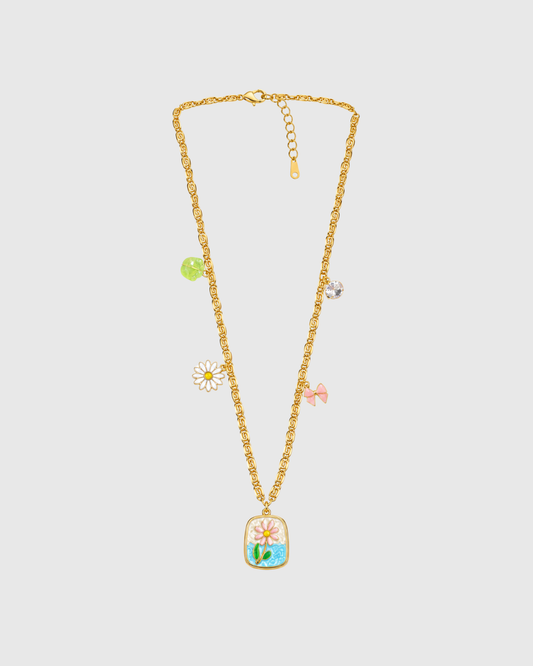 Flower Charm Necklace