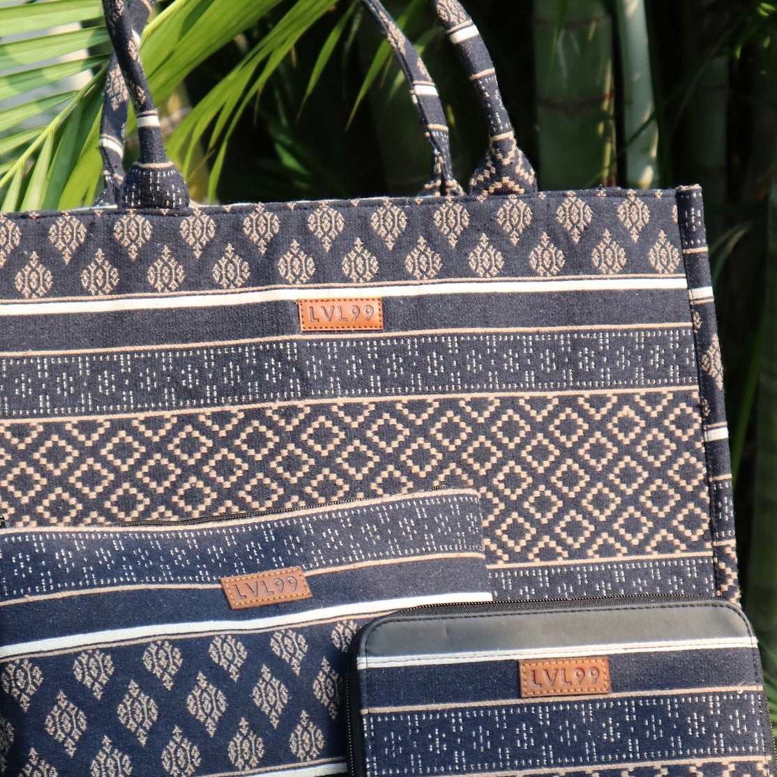 Tribal Combo of 3 (LARGE TOTE+ WALLET&POUCH)