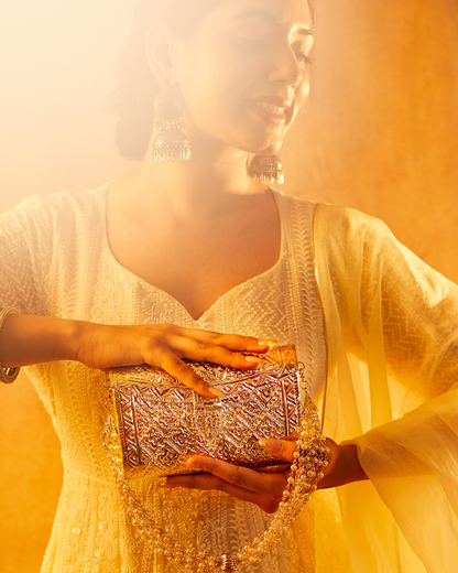 Inayat | Metallic (Brass) Bag