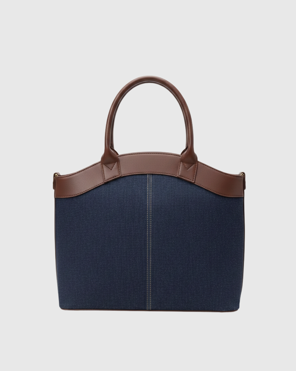 Laptop Bag With Trolley Sleeve- (Denim X Choco Brown)