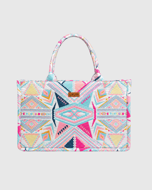 Multicolour Box Tote (LARGE)
