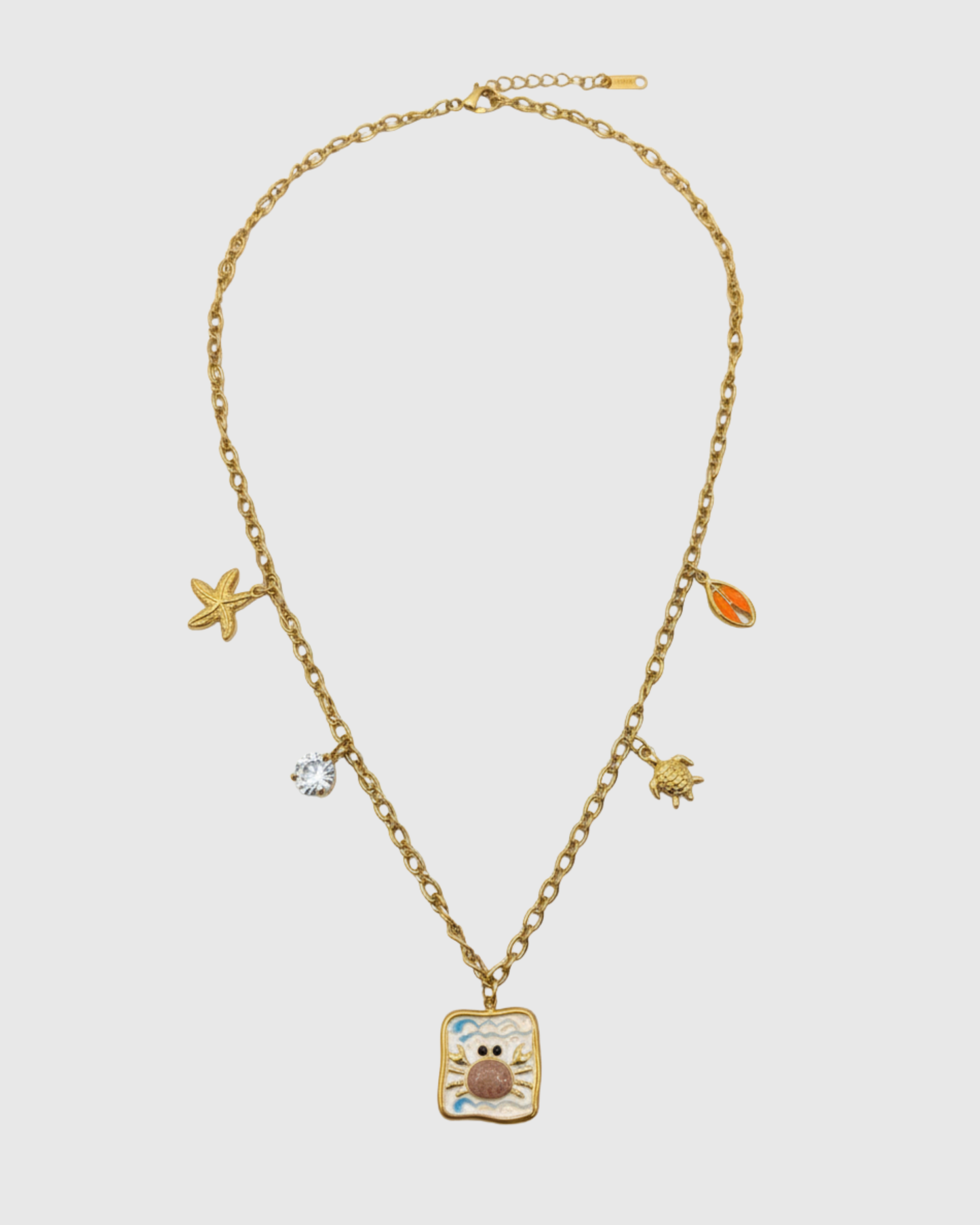 Coral Charm Necklace