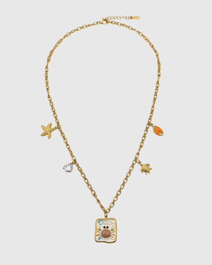 Coral Charm Necklace