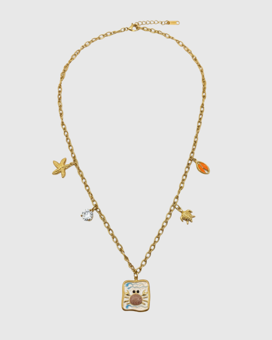 Coral Charm Necklace