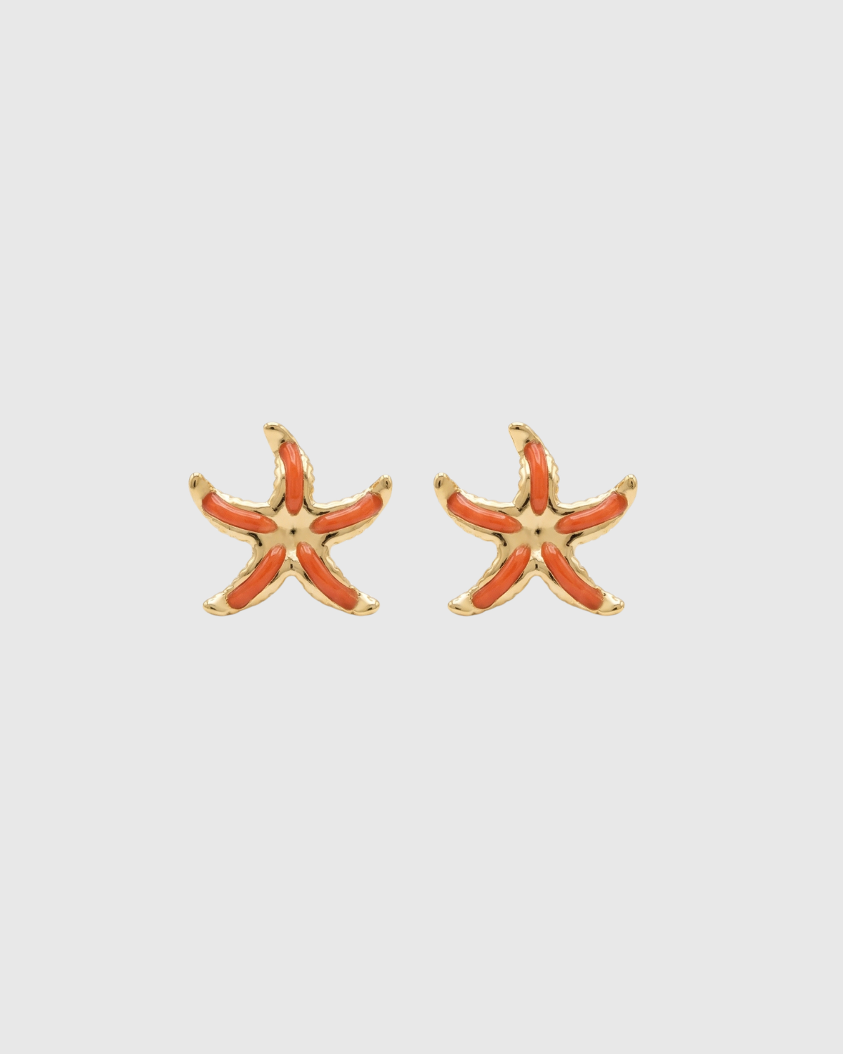 Starfish Earrings (Orange)