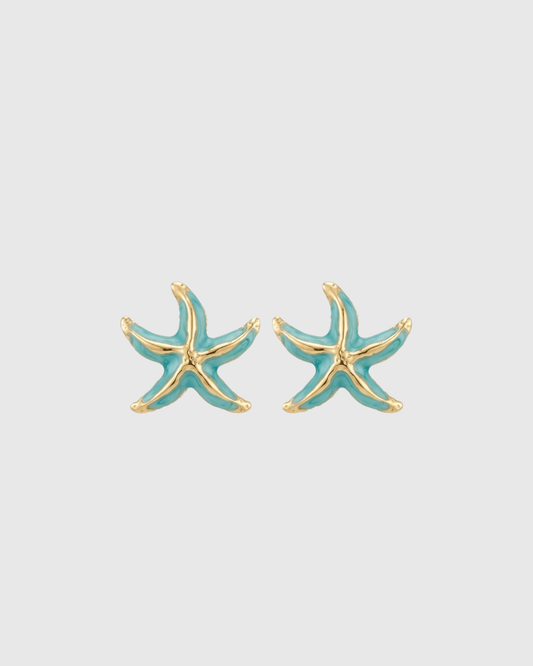 Starfish Earrings (Blue)
