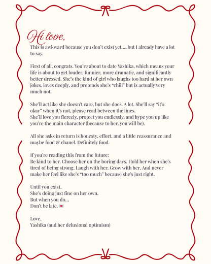 Love Letter Bag Charm