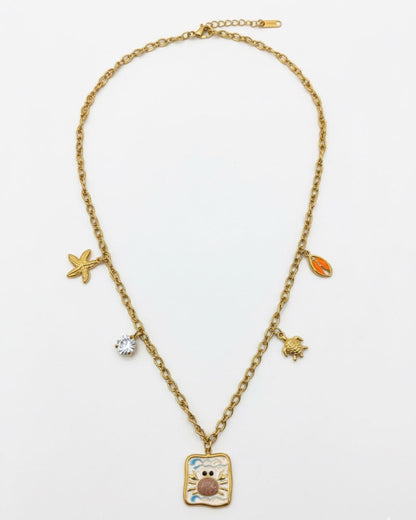Coral Charm Necklace