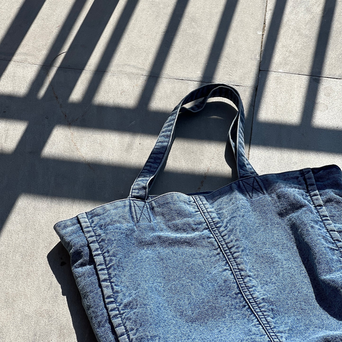 Denim Shopper Tote