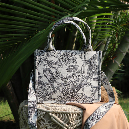 Jacquard Box Tote (SMALL)