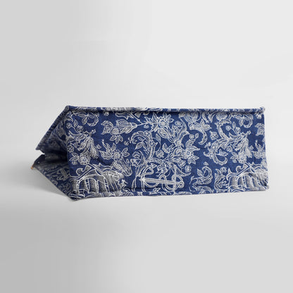 Jacquard Tote (Blue)