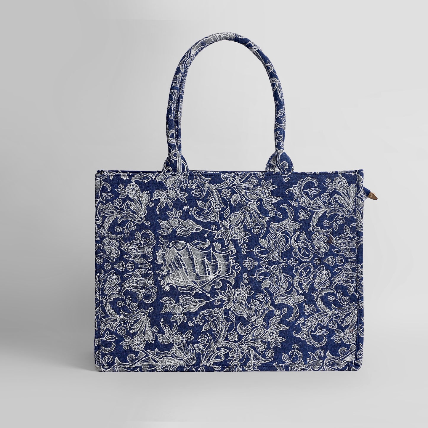 Jacquard Tote (Blue)