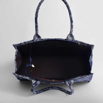 Jacquard Tote (Blue)