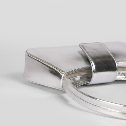 Metallic Silver IT GIRL Baguette