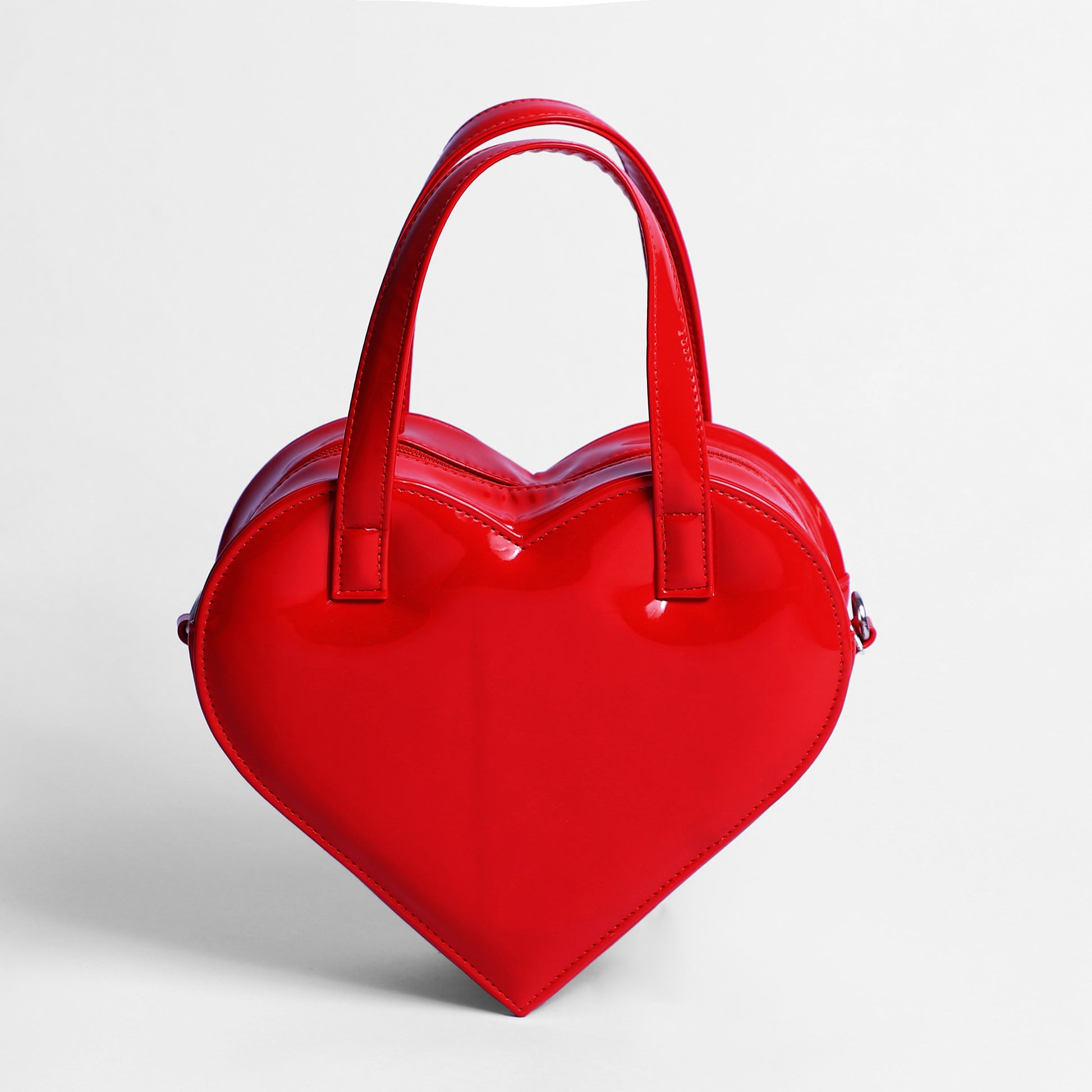 Heart Shaped Leather Coin Pouch in Red | The Horse