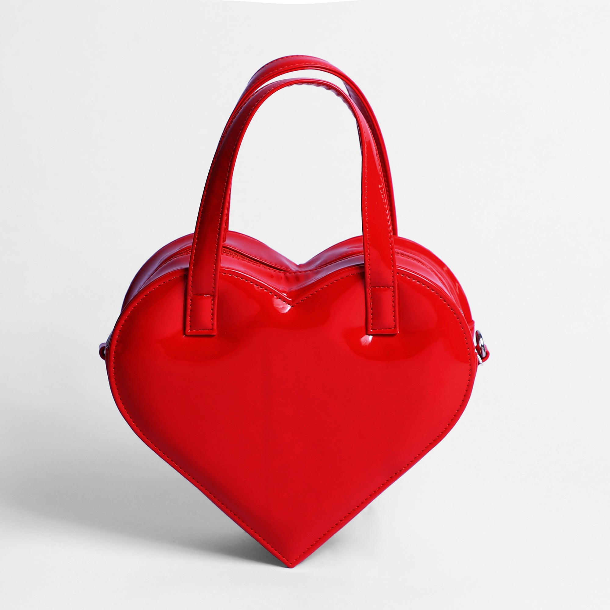 Rhinestone Heart Shoulder Bag