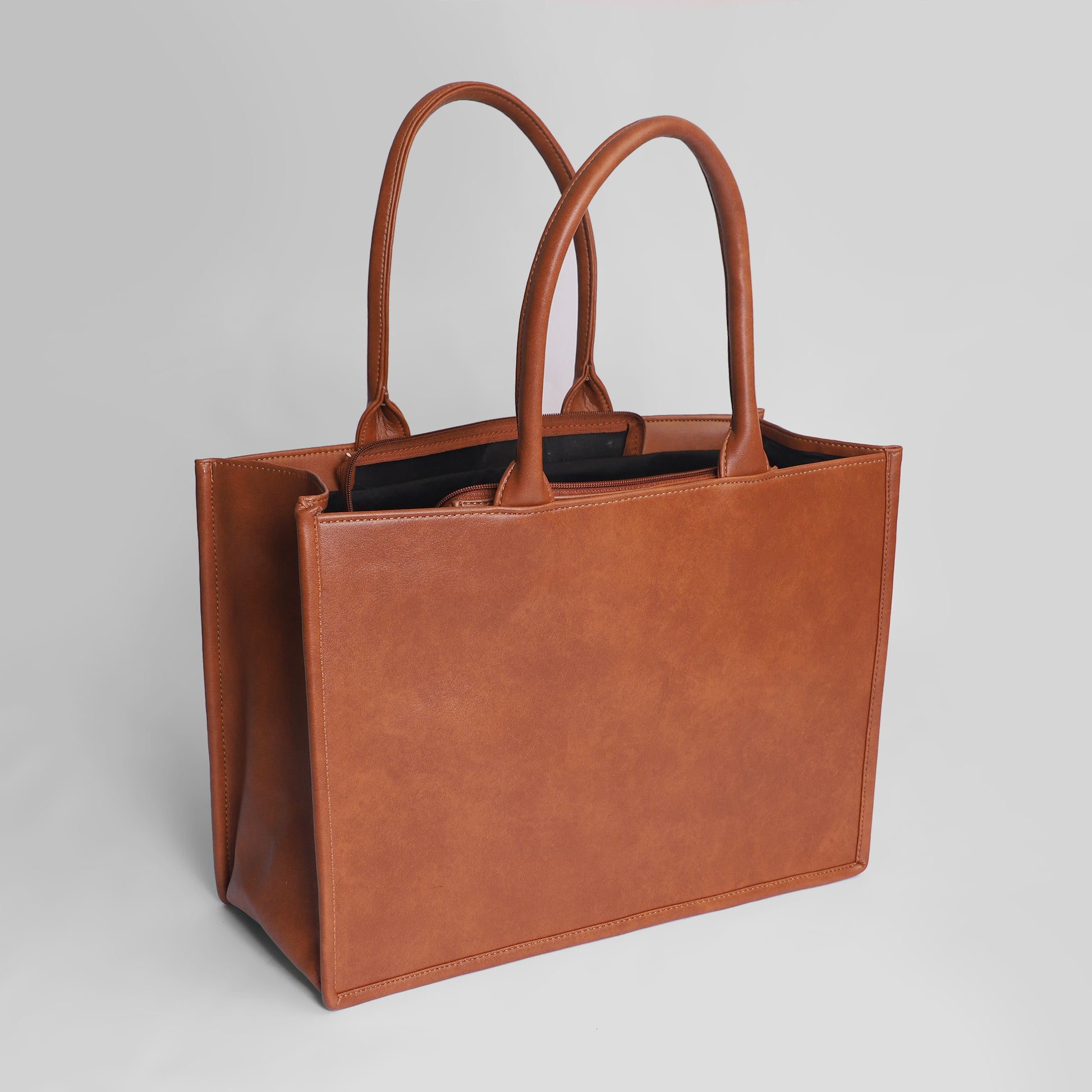 Carry All Tote Bag Canvas  Leather  Brandless