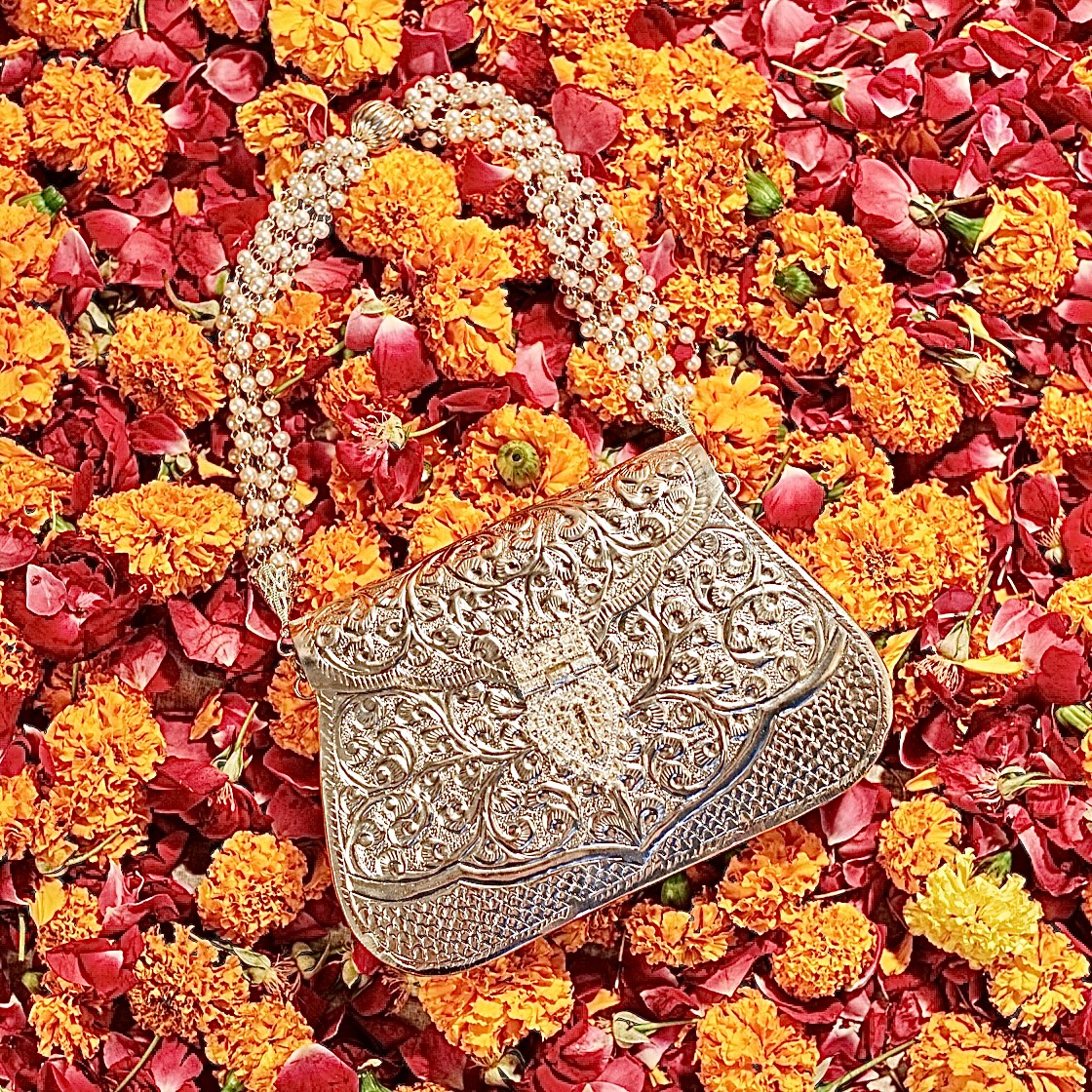 Inayat | Metallic (Brass) Bag