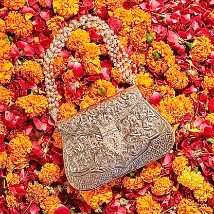 Inayat | Metallic (Brass) Bag