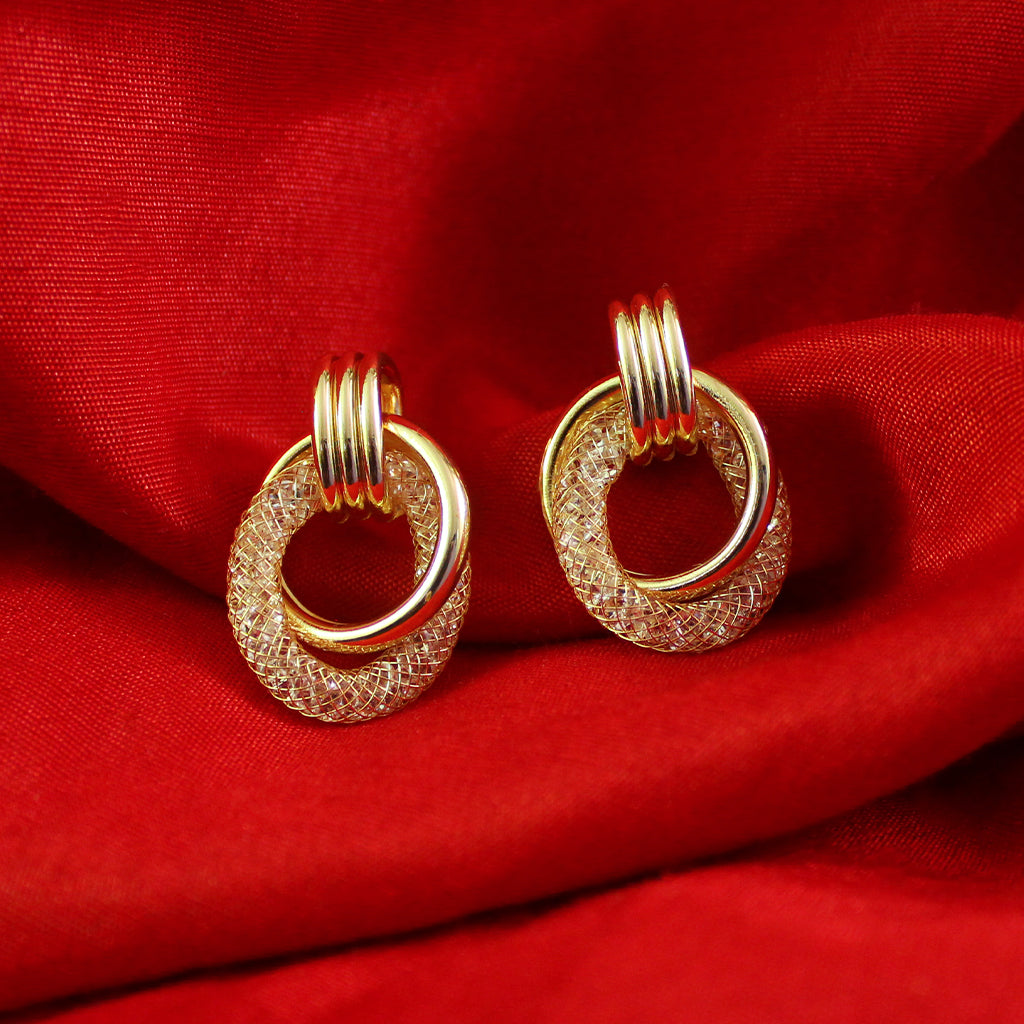 Gold Plated Drop Earrings